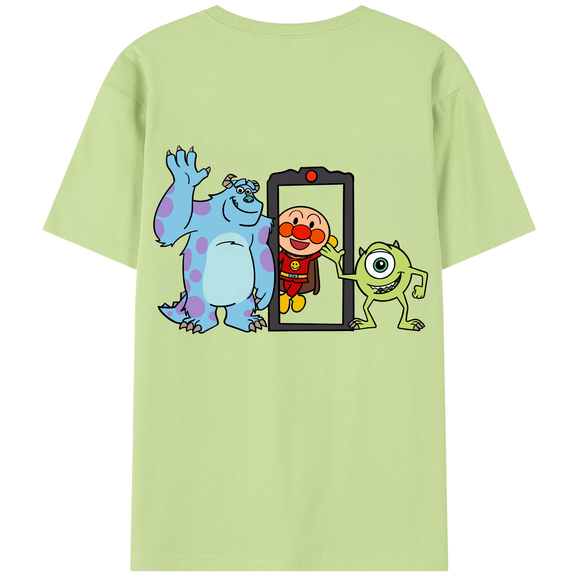 （画像用） アンパンマン Anpanman 綿100％半袖Tシャツ（背面プリント）
